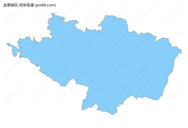 同安街道边界地图