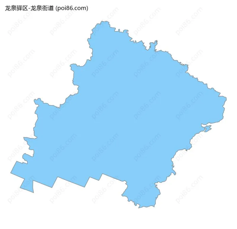 龙泉街道边界地图