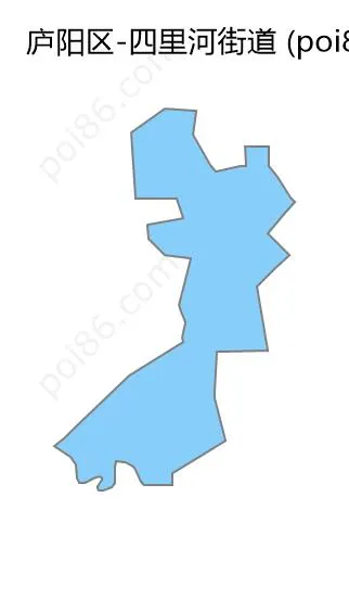 四里河街道边界地图