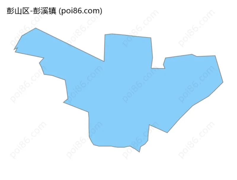 彭溪镇边界地图