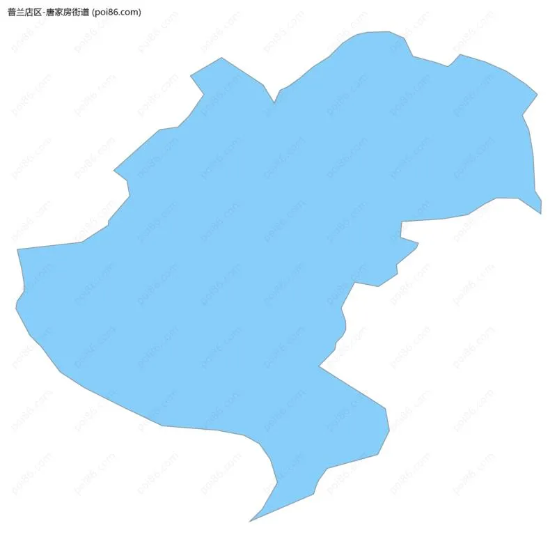 唐家房街道边界地图