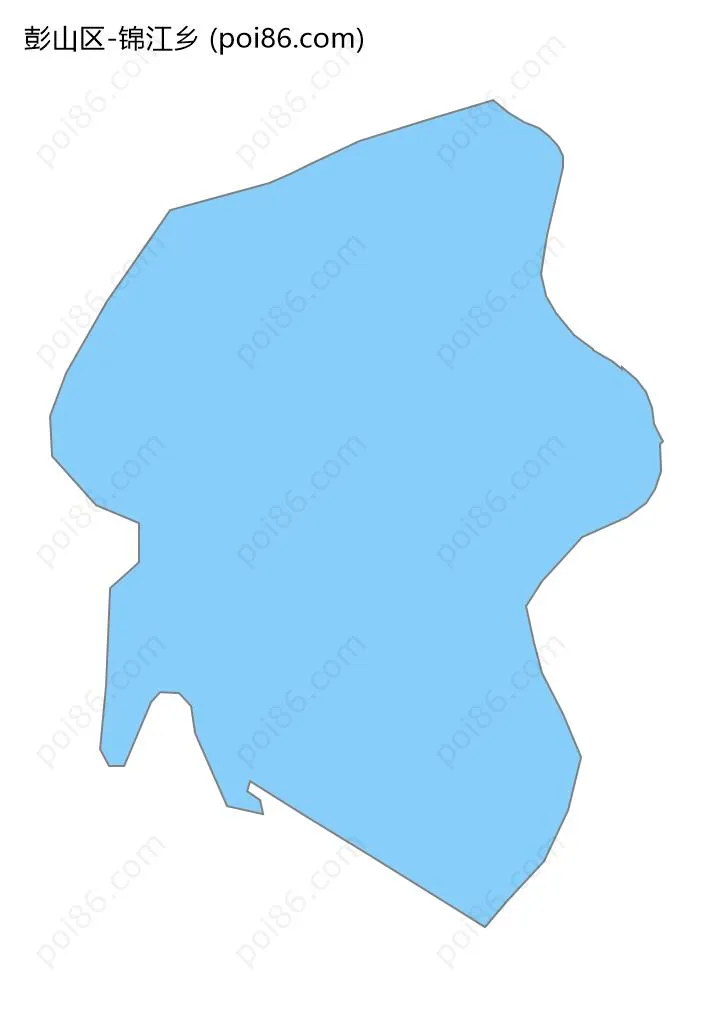 锦江乡边界地图