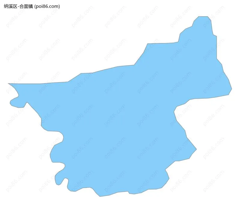 合面镇边界地图