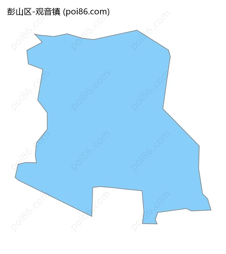 观音镇边界地图