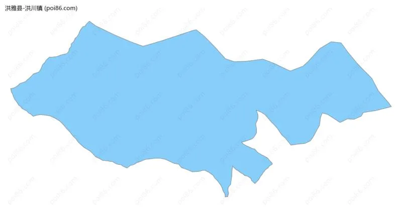 洪川镇边界地图