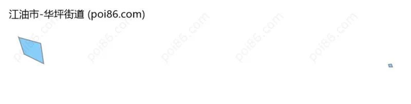 华坪街道边界地图