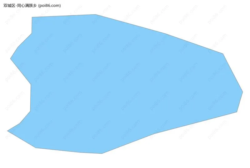同心满族乡边界地图