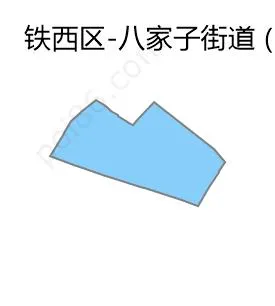 八家子街道边界地图