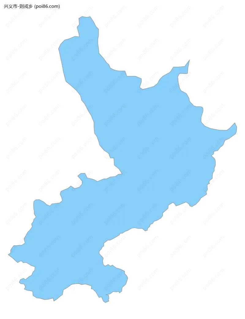 则戎乡边界地图