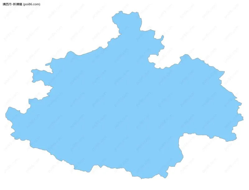 新靖镇边界地图