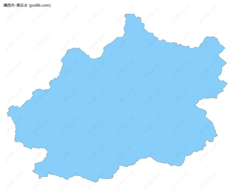 果乐乡边界地图