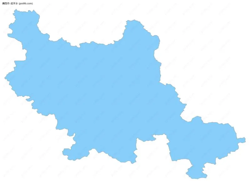 武平乡边界地图