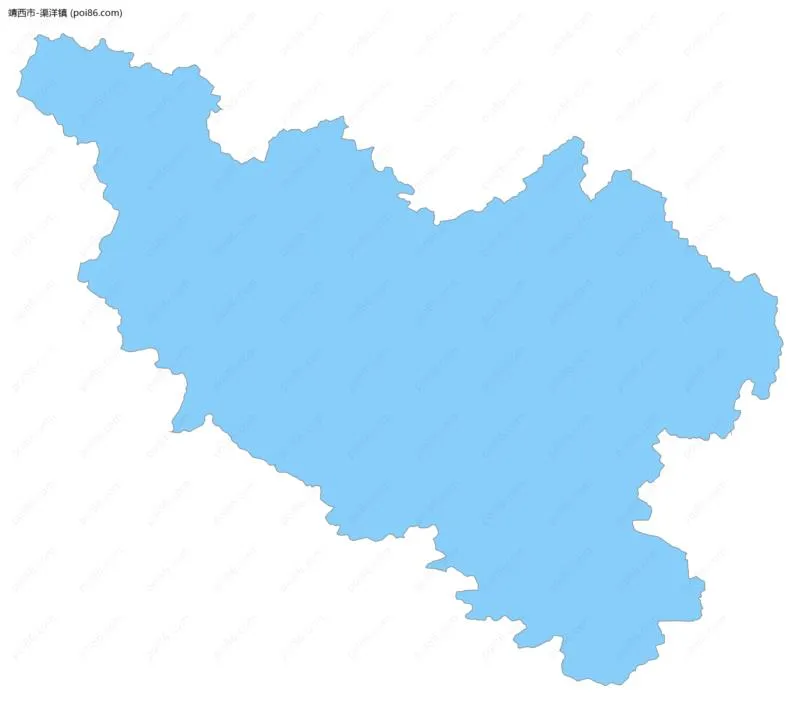 渠洋镇边界地图