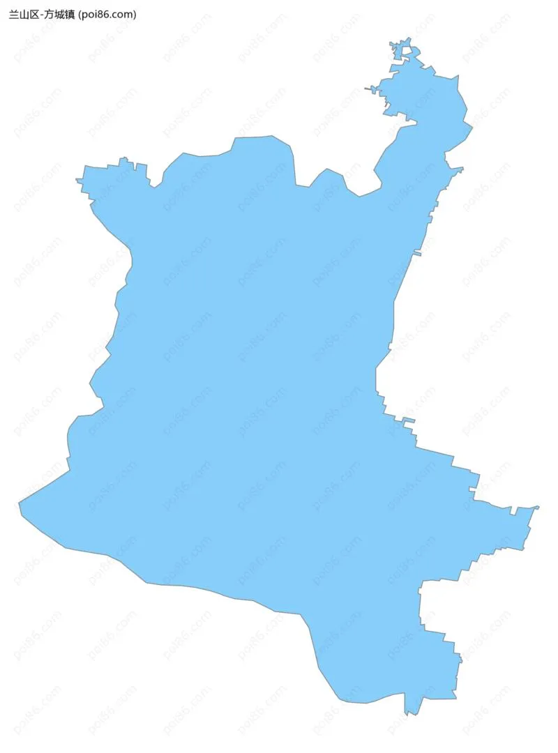 方城镇边界地图