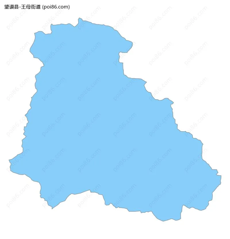 王母街道边界地图