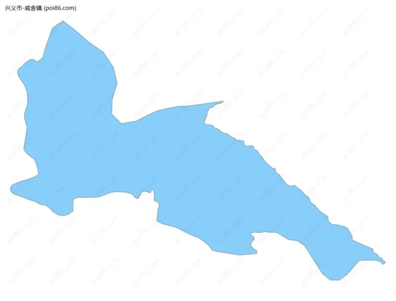 威舍镇边界地图