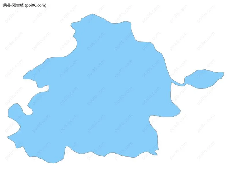双古镇边界地图