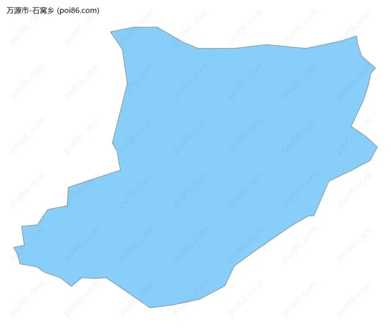 石窝乡边界地图