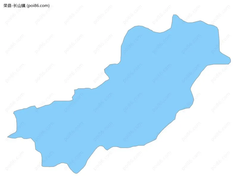 长山镇边界地图