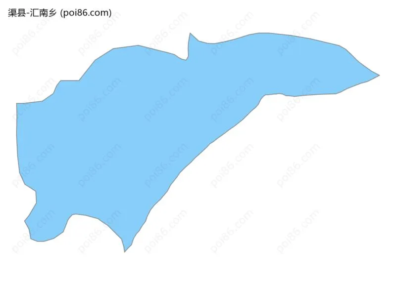 汇南乡边界地图