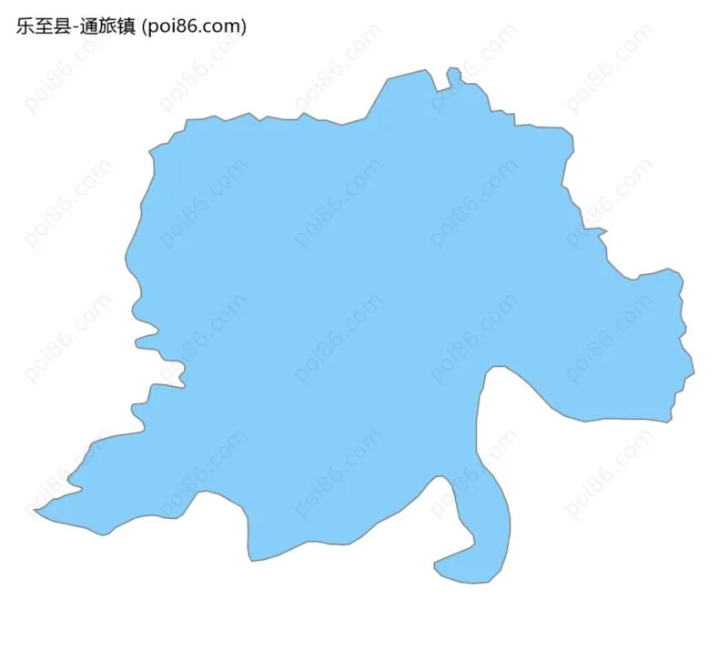 通旅镇边界地图