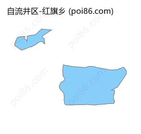 红旗乡边界地图