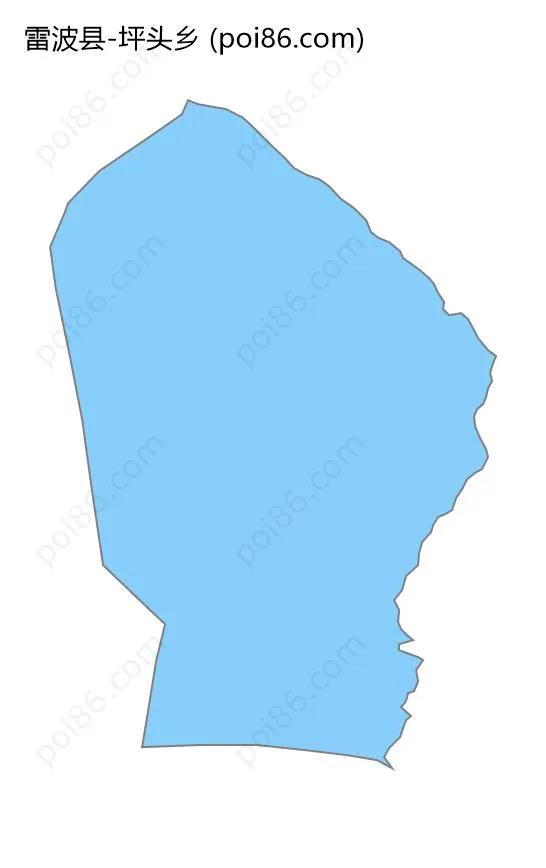 坪头乡边界地图