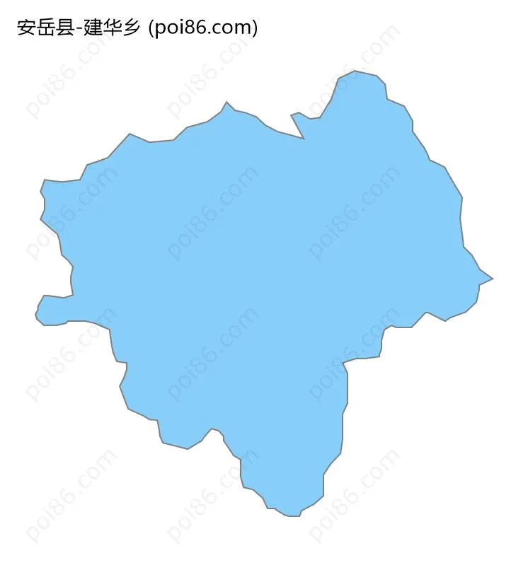 建华乡边界地图