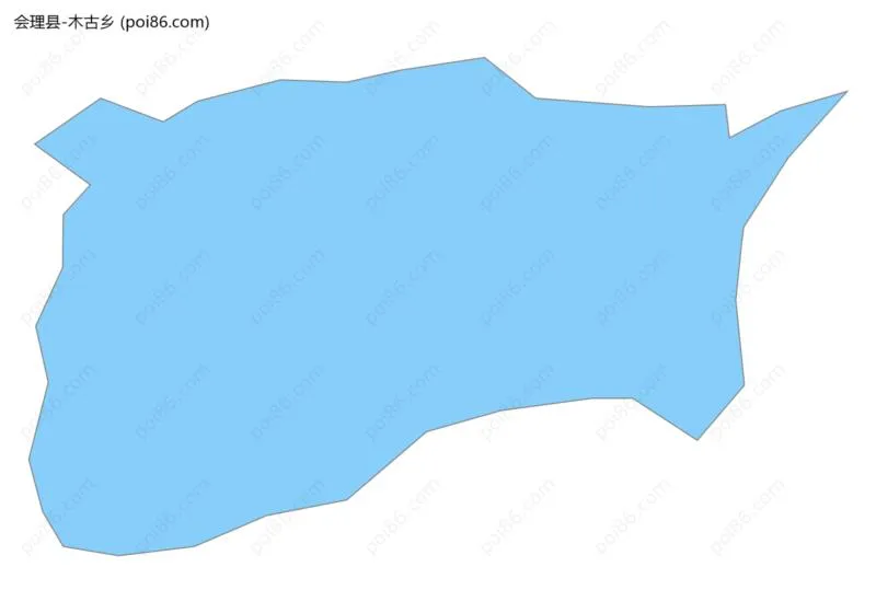 木古乡边界地图