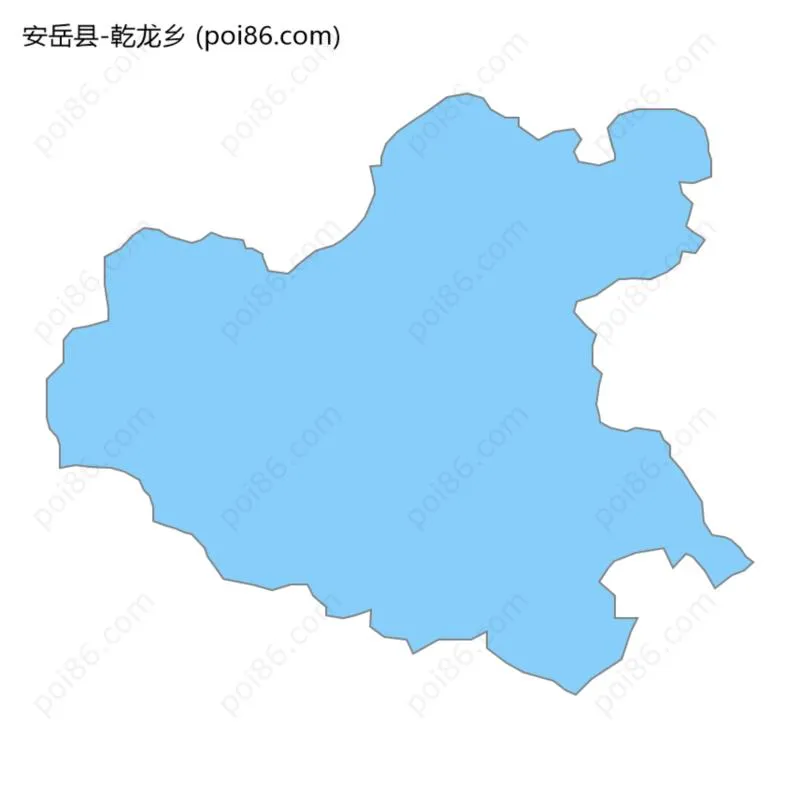 乾龙乡边界地图