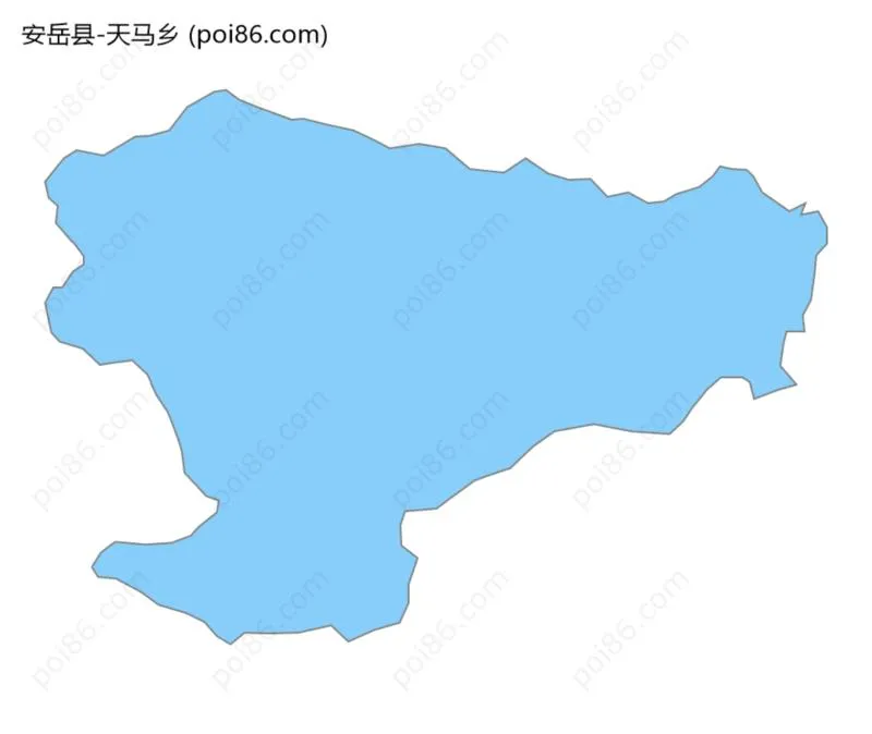 天马乡边界地图