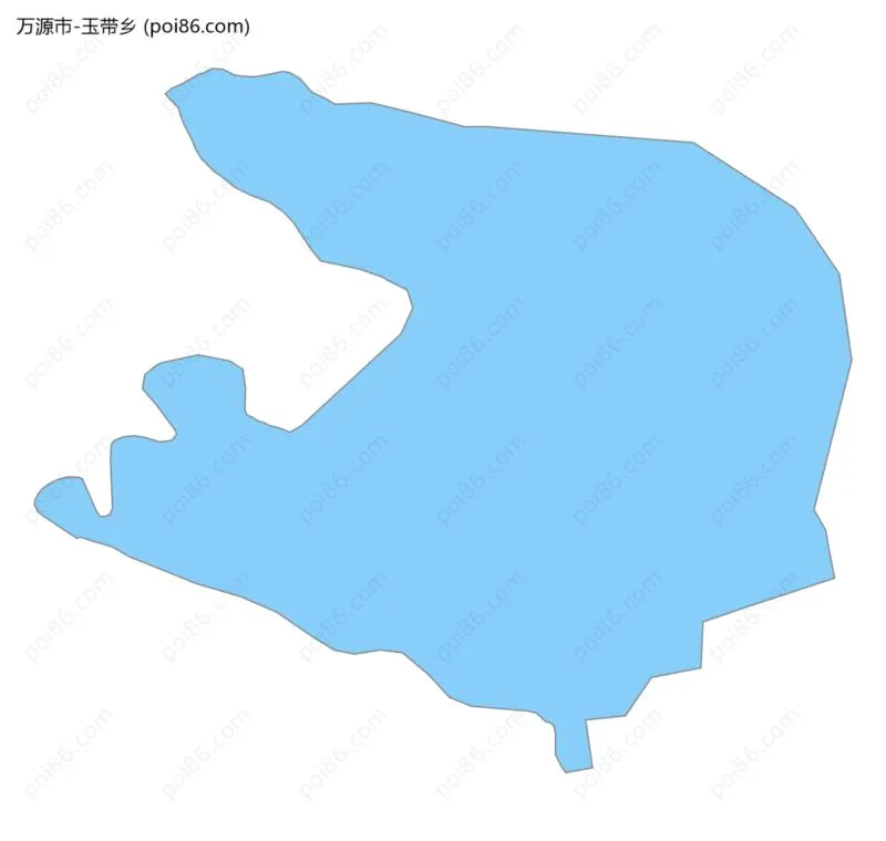 玉带乡边界地图