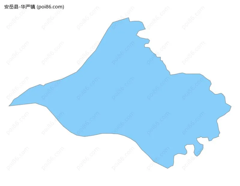 华严镇边界地图