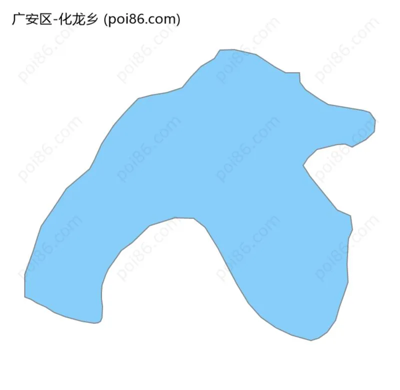 化龙乡边界地图