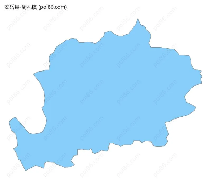 周礼镇边界地图