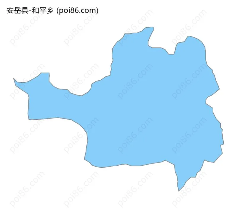 和平乡边界地图