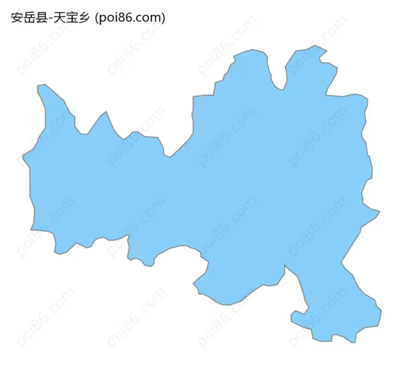 天宝乡边界地图