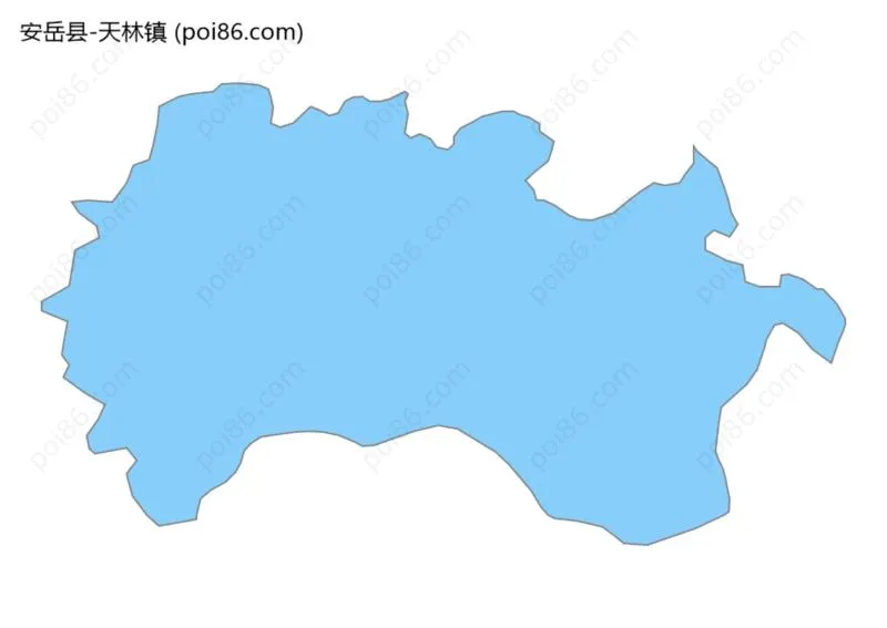 天林镇边界地图