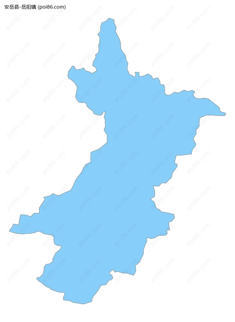 岳阳镇边界地图