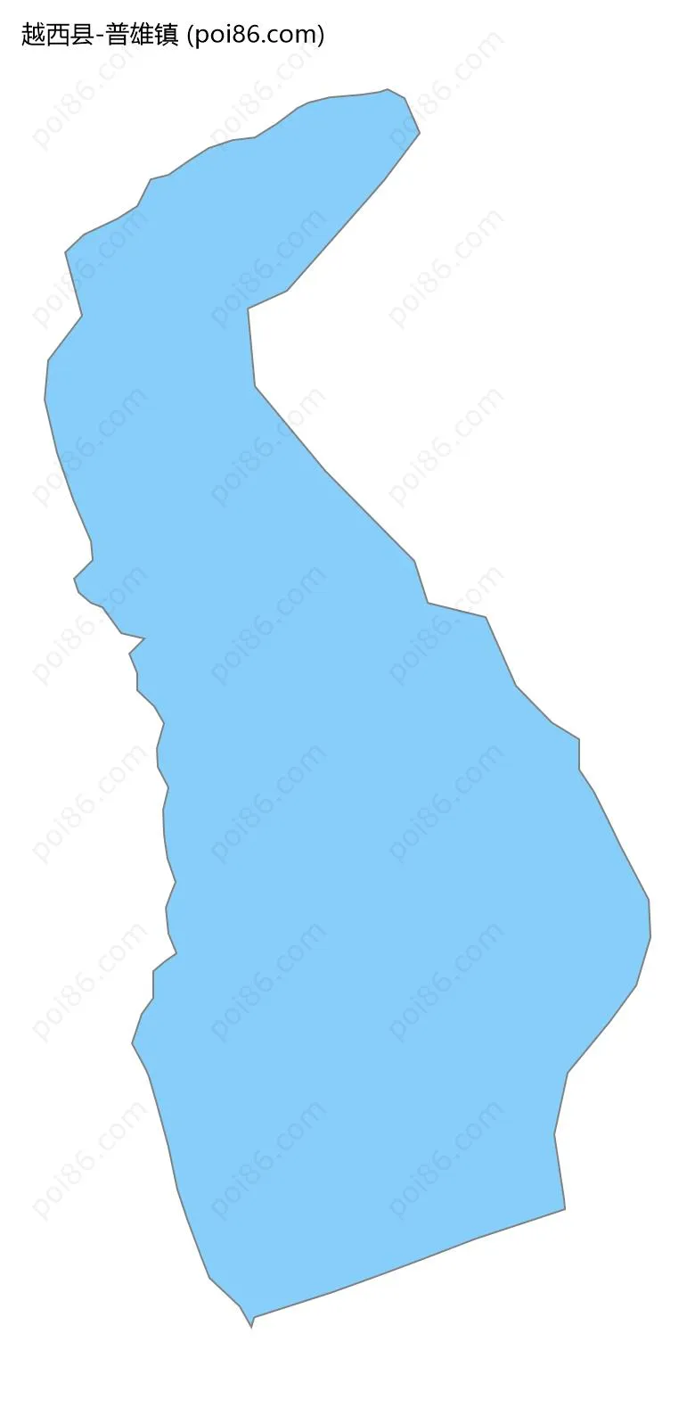 普雄镇边界地图