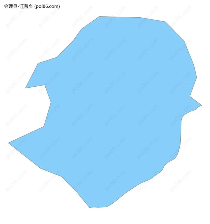 江普乡边界地图