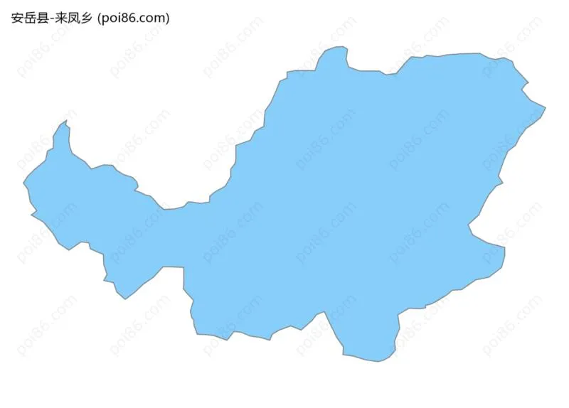 来凤乡边界地图