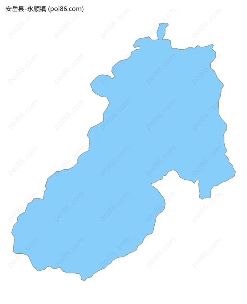 永顺镇边界地图