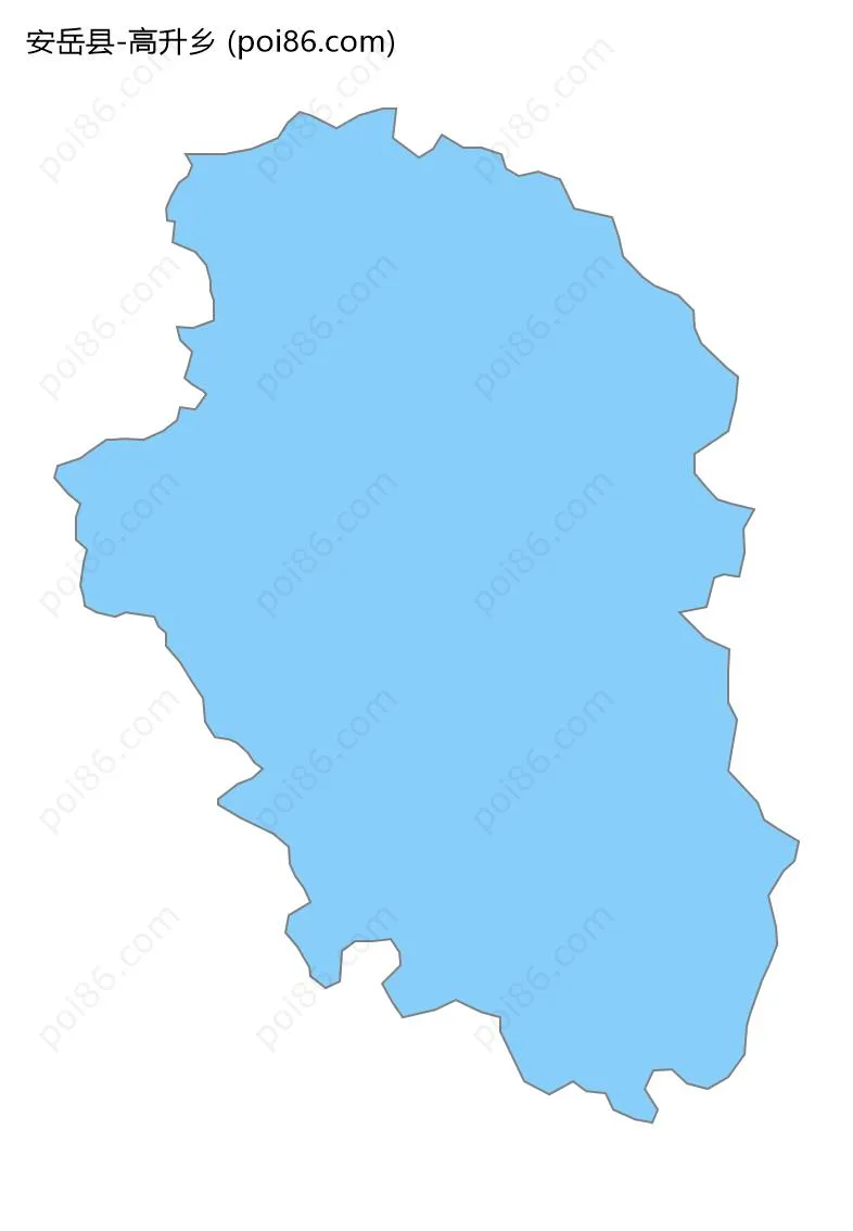 高升乡边界地图