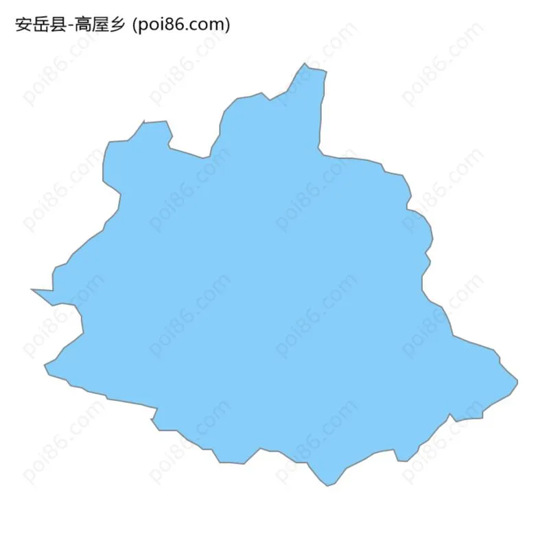 高屋乡边界地图