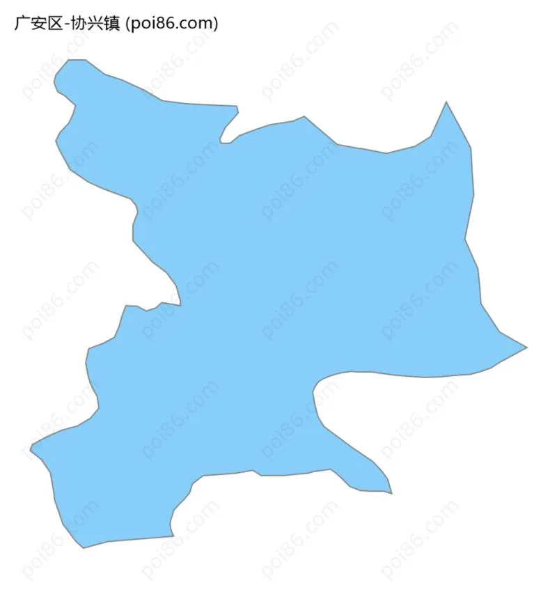 协兴镇边界地图