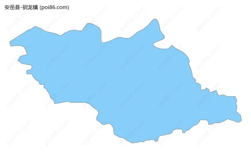 驯龙镇边界地图