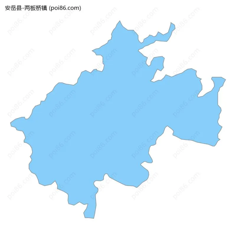 两板桥镇边界地图