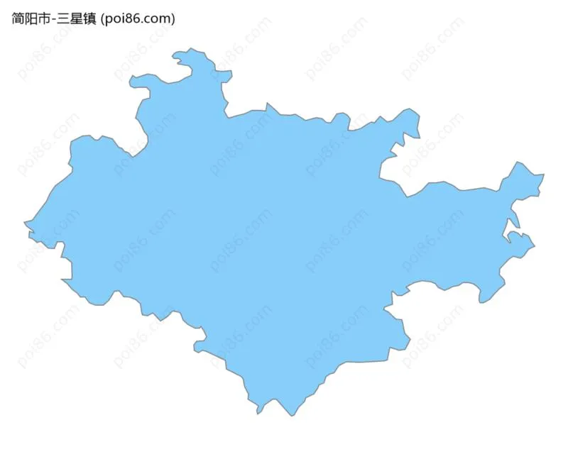 三星镇边界地图