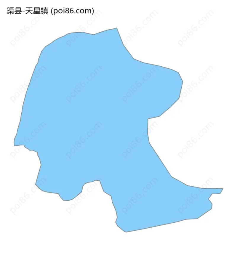 天星镇边界地图